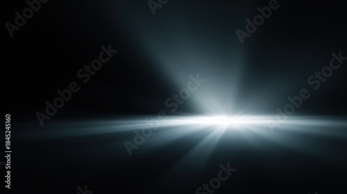 black background with soft white glow center, powerful announcement concept