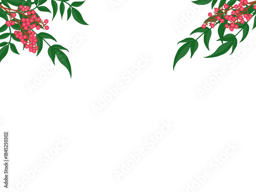 南天のフレーム②上部