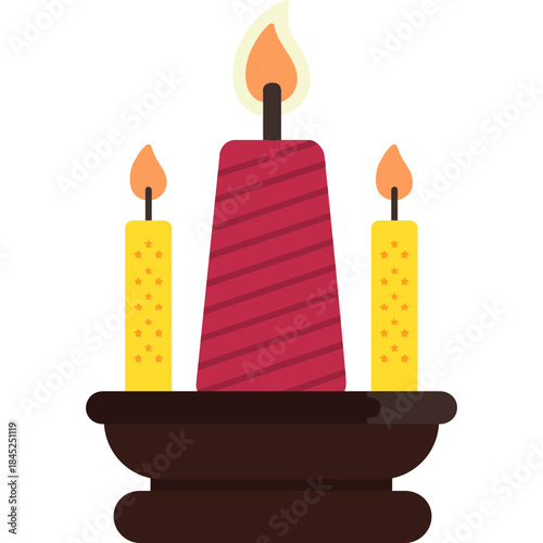 Decorative Candle In Pot