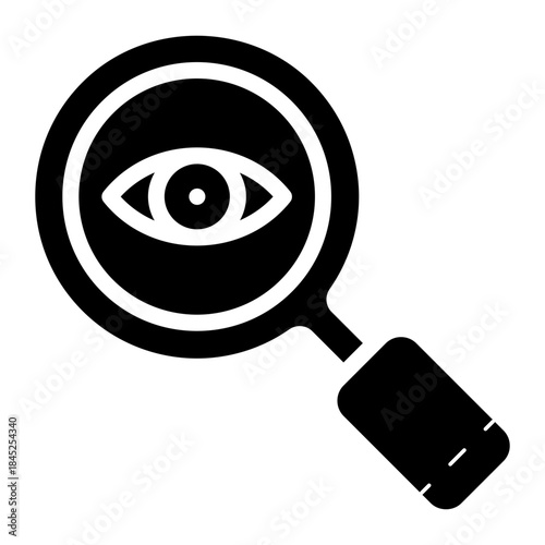 monitoring inspection glyph icon