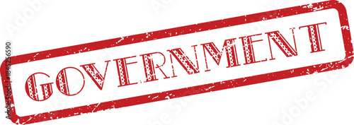 Official Government Rubber Stamp Impression Signifying State Authority and Public Administration