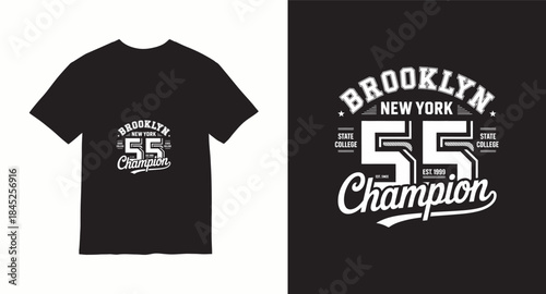 Varsity style vector t-shirt design
