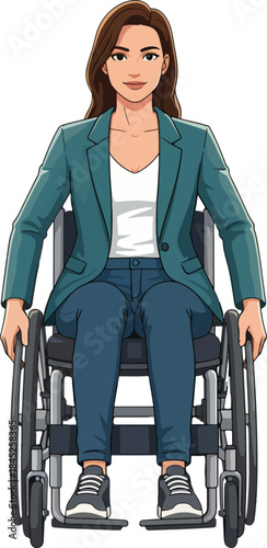 disabled woman in wheelchair