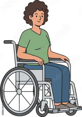 disabled woman in wheelchair