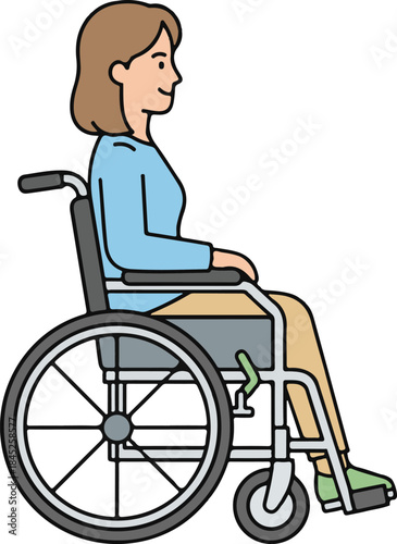 disabled woman in wheelchair