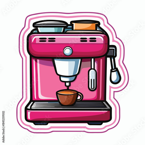 coffee machine vector illustration