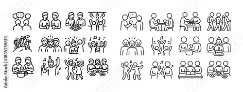 Social gatherings: group activities, celebrations, and games in