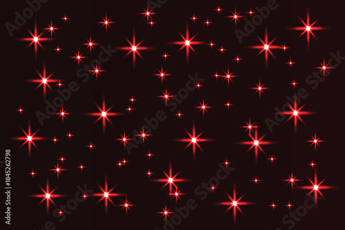 Abstract dark red background with glowing futuristic particles and blurry light trails