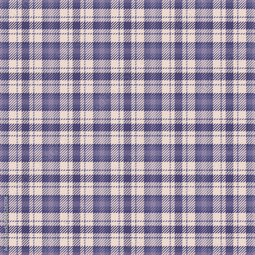 Worldwide seamless textile check, proud pattern plaid texture. New year background fabric vector tartan in light and indigo colors.