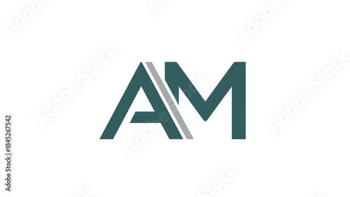 Modern AM Monogram Logo Design for Business and Branding with Clean Typography