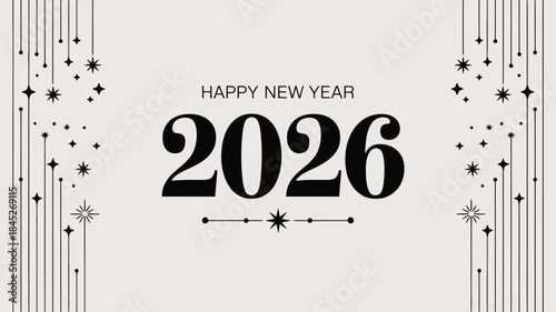 Happy New Year 2026 Celebration Background