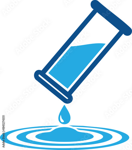 Hourglass Water Time Flow Icon