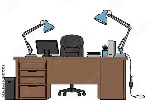 vector illustration of an industrial building