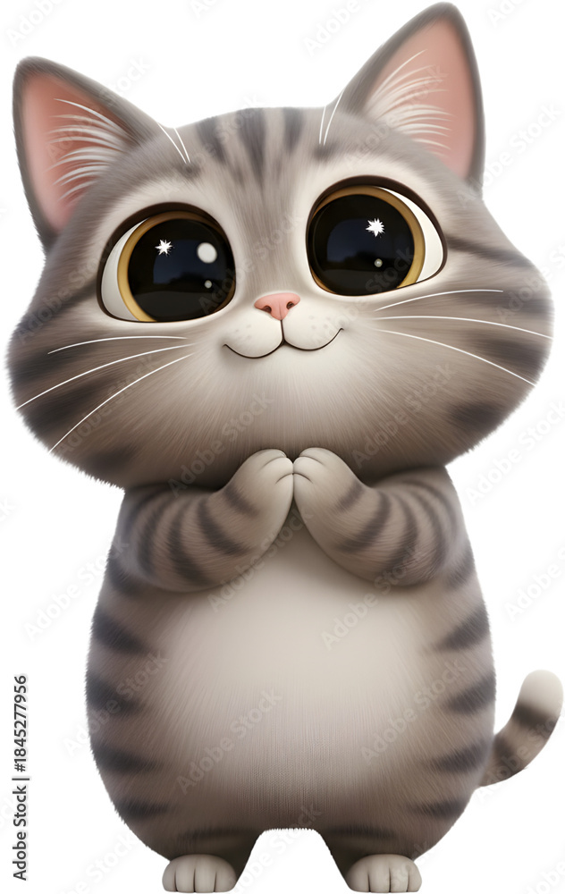 Fototapeta premium 3D Cat