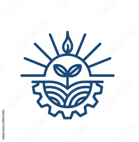  agro logo with fields and leaves.