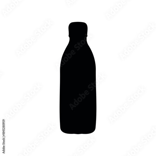 Water bottle silhouette vector flat illustration design.