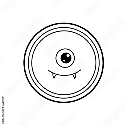 Monster token icon for gaming UI, monster mascot for rewards system, monster charm for streamer overlays, great for mobile apps, fantasy branding, animated sticker loop