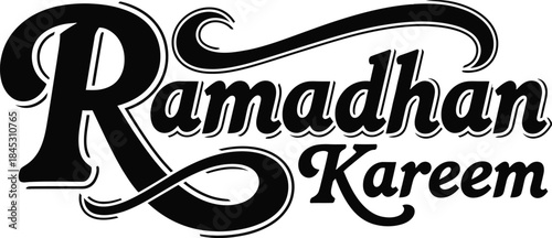 Ramadhan Kareem Islamic Greeting Logo Design