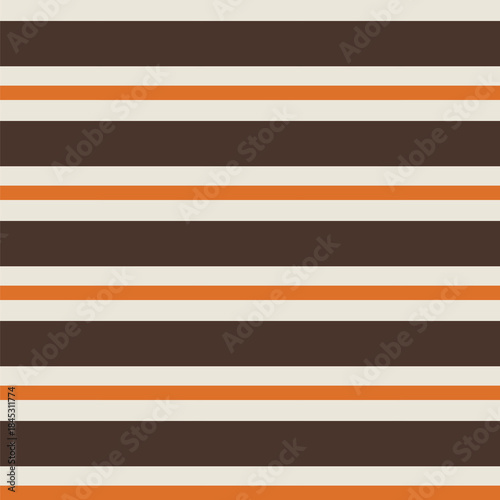 Fall Stripes Seamless Pattern. Happy Thanksgiving, Harvest Backdrop. Vector Template For Fabric, Textile, Wallpaper, Wrapping Paper