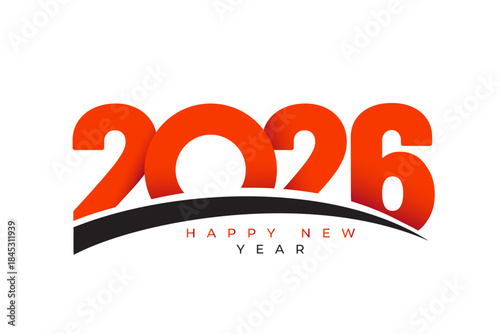 happy new year 2026 🎉 happy new year 2026, new year, 2026, holiday, celebration, festive, greeting card, design, illustration, vector, fireworks, confetti, party, winter, celebration background, typo