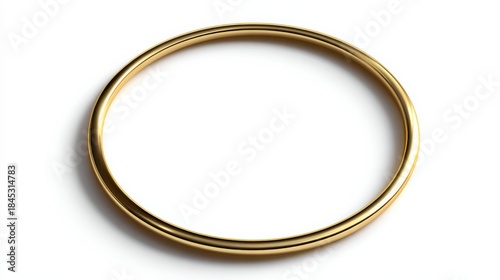 Golden Ring of Elegance: A minimalist photograph showcasing a gleaming golden ring, its circular form symbolizing eternity and sophistication.