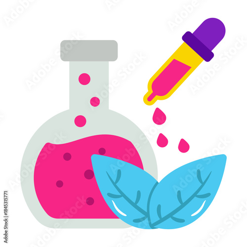 Perfect design icon of botanical flask 