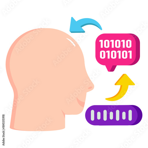 Modern design icon of voice recognition