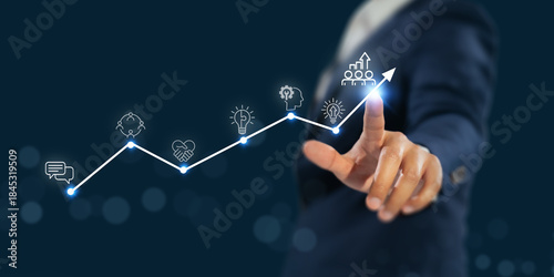 Картината върху платно Upskilling for future skills growth