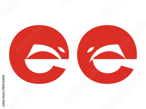 Elegant EE Fox Icon Decorative Symbol