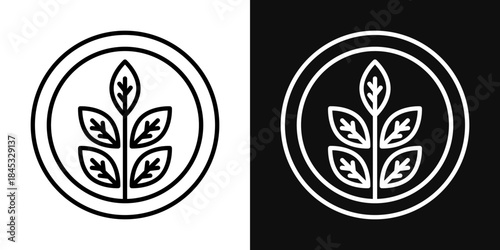 Fibre icons - editable stroke vector illustration