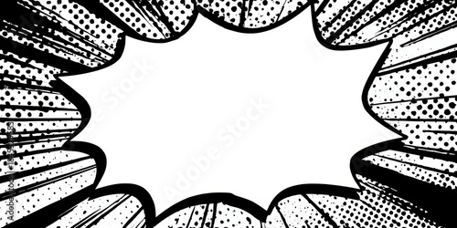 Comic book speech bubble