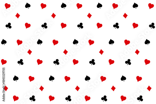 トランプの模様の背景イラスト