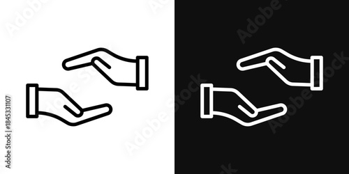 Forgiveness icons - editable stroke vector illustration