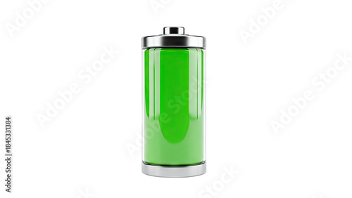 Wallpaper Mural Full Battery Charging on White Background Torontodigital.ca