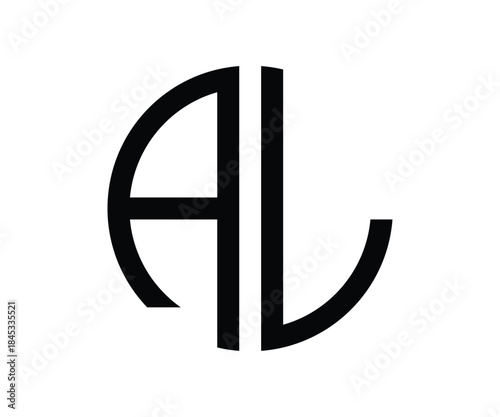 Minimal AL Monogram Logo – Modern Luxury Branding Icon