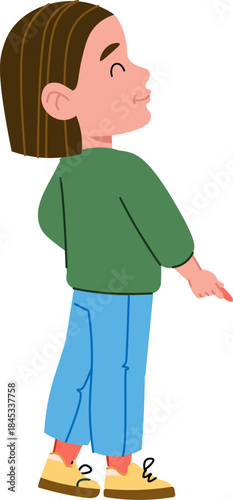 Girl Drawing with Chalk