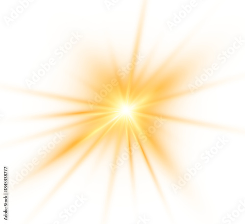 Holiday card illustration with magical light effect sparklestar, glowing beam, bright abstract background png.