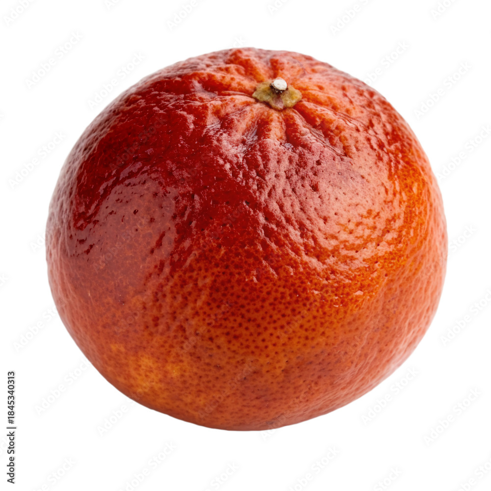 Fototapeta premium Fresh blood orange isolated on transparent background