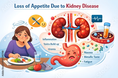Loss of appetite due to kidney disease 