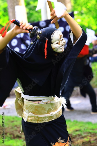 岩手県　民俗芸能公演　獅子踊り