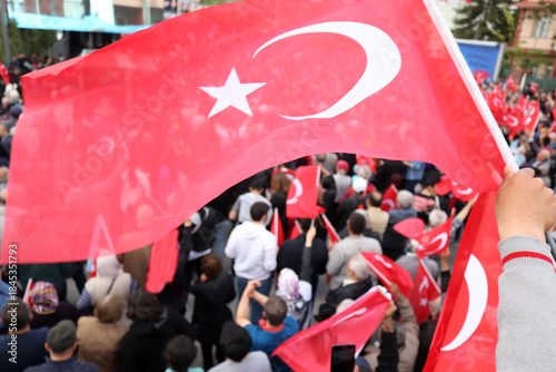 Photos from a rally in Konya, Turkey