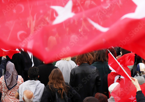 Photos from a rally in Konya, Turkey