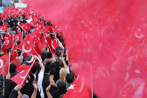 Photos from a rally in Konya, Turkey