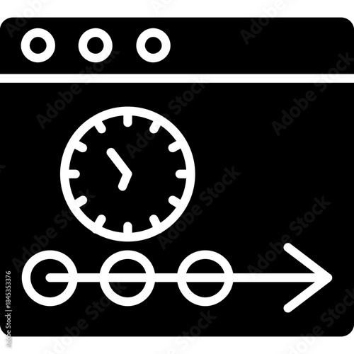 Project Timeline Planning Icon