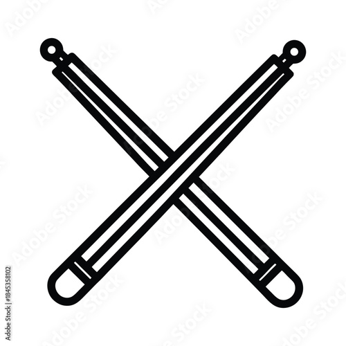 Set of Drumsticks Vector Illustration