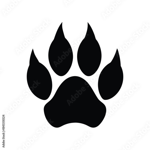 Wolf Paw Vector Illustration