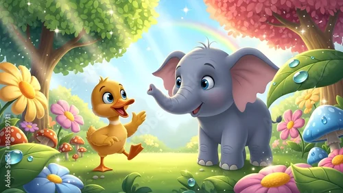 Obraz elephant family in the jungle