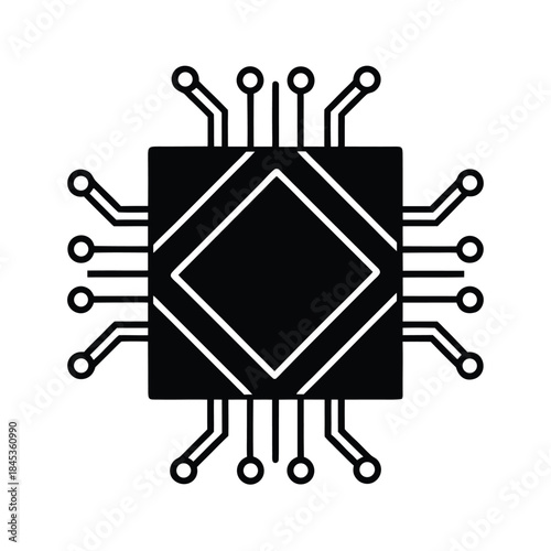 Computer Chair Vector Illustration