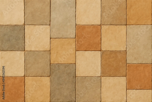 Patchwork Earth Blocks — Artisan Tile Background