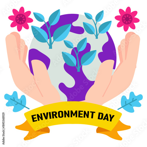 Modern design illustration of environmental day